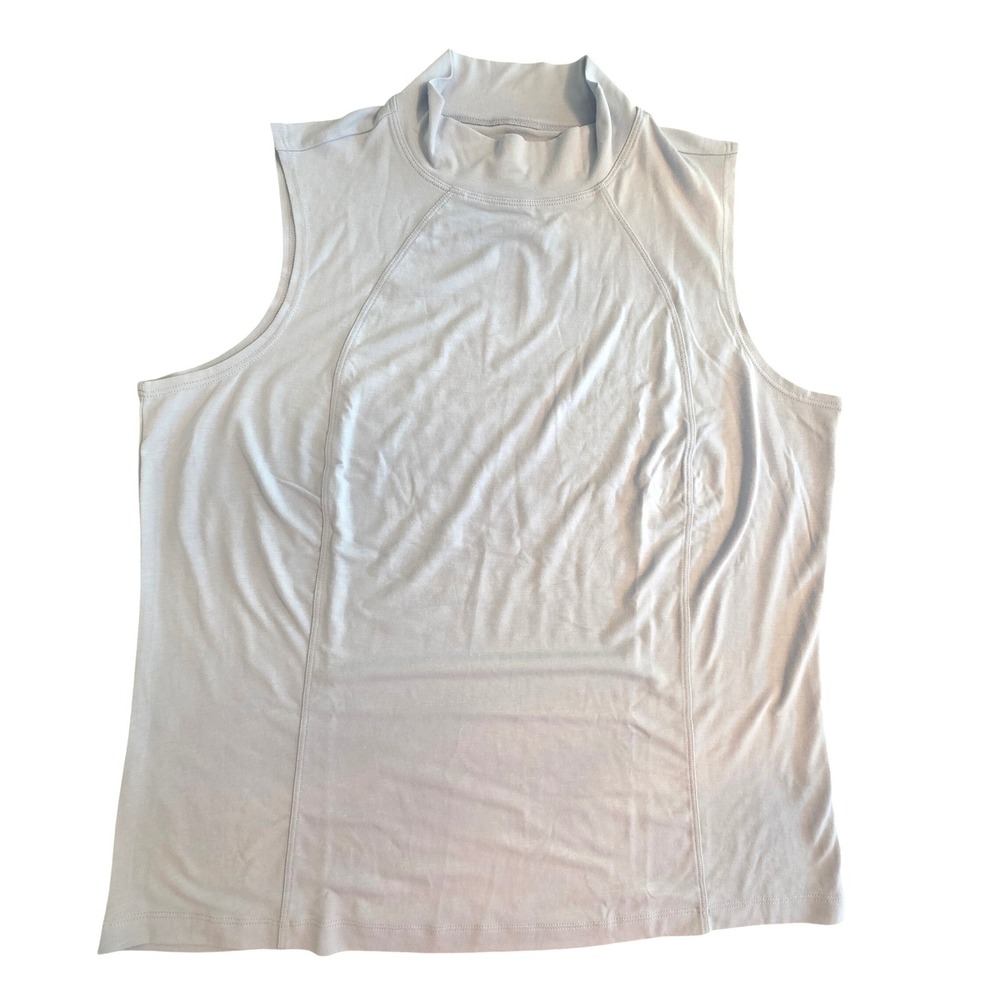 Alaskan Hardgear Duluth Tank Top Womens L Activewear Mock Neck Blue Sleeveless